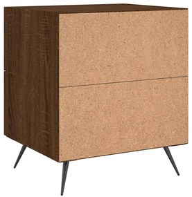 Mesa de cabeceira 2 pcs derivados de madeira carvalho castanho