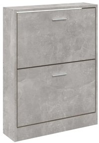 Sapateira 59x17x81 cm derivados de madeira cinzento cimento