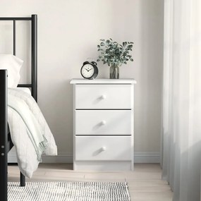 Mesa de cabeceira ALTA 41x35x55,5 cm pinho maciço branco