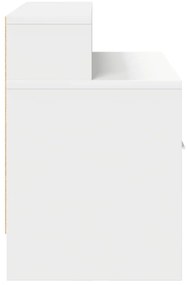 Mesa de cabeceira com gaveta 51x31x47 cm branco