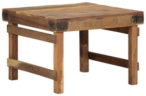Mesa de Centro 55x60x40 cm Madeira Sólida Recuperada