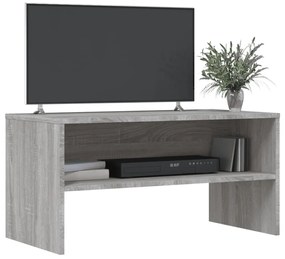 Móvel de TV 80x40x40 cm derivados de madeira cinzento sonoma