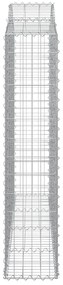 Cestos gabião arqueados 13 pcs 200x30x140/160 ferro galvanizado