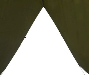 Lona de campismo 306x306 cm impermeável verde azeitona