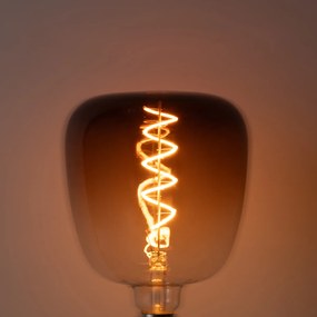 Lâmpadas LED E27 reguláveis G140 castanhas 4,9W 110 lm 1800K