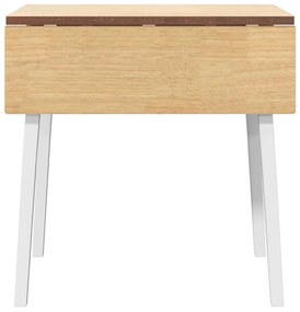 Mesa de jantar madeira seringueira maciça branco
