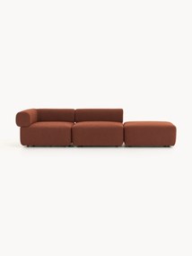 Chaise longue modular em bouclé Anton