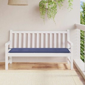 Almofadão p/ banco jardim 150x50x4cm tecido oxford azul-marinho
