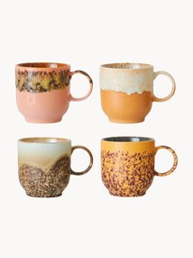 Canecas artesanais 70's, conjunto de 4