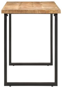 Mesa de jantar 110x55x75 cm madeira de mangueira maciça
