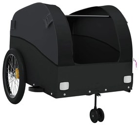 Reboque para bicicleta 45 kg ferro preto