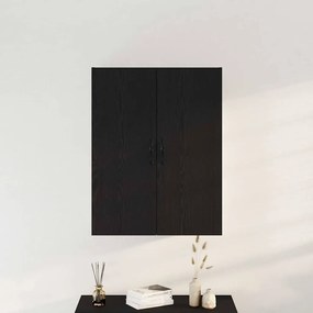 Armário de Parede vidaXL Carvalho Preto 69,5x34x90 cm Madeira de Engen
