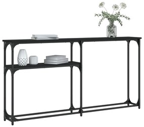 Consola de Entrada Arnia - 145x22,5x75 cm - Cor Preta - Derivados de M