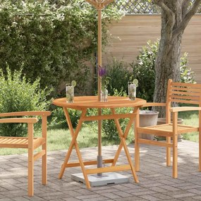 vidaXL Mesa de jardim dobrável Ø90x75 cm madeira eucalipto maciça