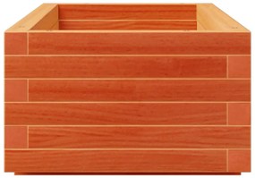 Vaso/floreira de jardim 110x40x26,5cm pinho maciço castanho-mel