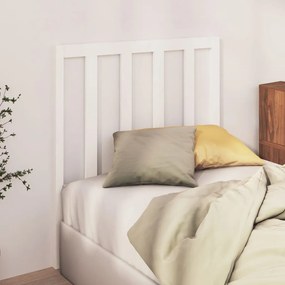 Cabeceira de cama 96x4x100 cm pinho maciço branco