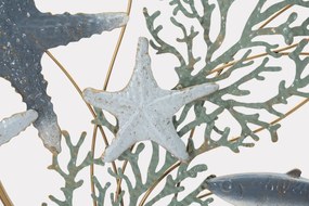 PAINEL DE PAREDE DE FERRO SEA STAR 95,3X5X53,3 CM MULTICOLORIDO