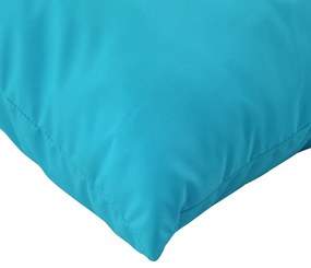 Almofadões p/ móveis de paletes 3 pcs tecido oxford turquesa