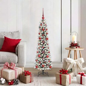 vidaXL Árvore de Natal Artificial Branco 120 cm PVC, Metal e Plástico