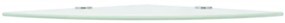Prateleiras canto 2 pcs suportes cromados 35x35cm vidro branco