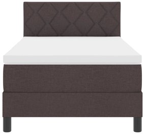 Cama Box com Colchão Castanha 100x200 cm Tecido
