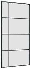 Porta desliz. c/ conj. ferragens 102,5x205cm vidro ESG preto