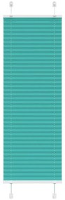 Gasolina verde Plissada Cega 45x150 cm Largura Tecido 44,4 cm