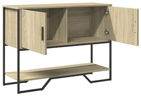 Mesa consola 100x35x74,5cm derivados de madeira carvalho sonoma