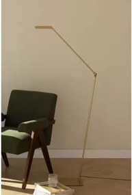 Candeeiro De Pé Led Em Metal Valtyn Dourado - Sklum