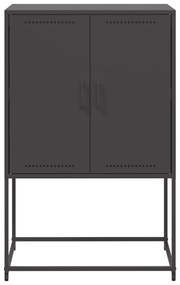 Aparador alto 68,5x38,5x107 cm aço preto