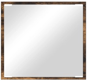 Espelho de Casa de Banho LED Carvalho Fumado 40x8.5x37 cm Madeira Enge
