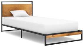 324862 vidaXL Estrutura de cama 90x200 cm metal