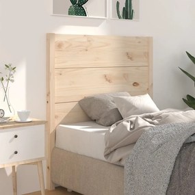 vidaXL Cabeceira de cama 96x4x100 cm pinho maciço