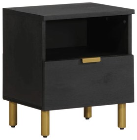 Mesa de cabeceira 40x33x46 cm derivados de madeira preto