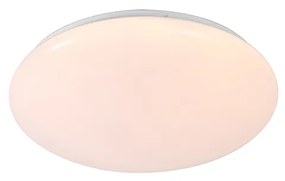 Candeeiro de teto branco 33 cm com LED e dimmer com comando remoto - Iene Moderno