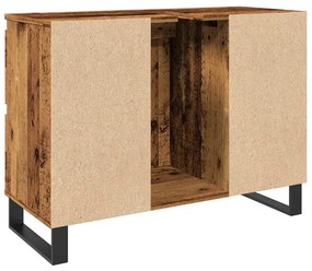 Armário lavatório WC 80x33x60cm derivados madeira madeira velha