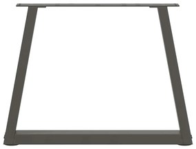 Pés para mesa de centro em V, 2 peças, antracite, 70x (42-43,3) cm, aç