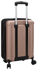Mala Dobravel Casca Dura 20'' Rosa Dourado 34x23x55.5 cm ABS
