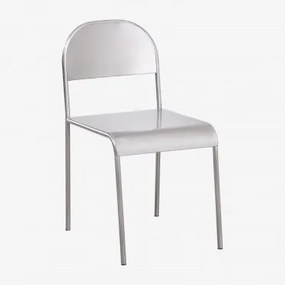 Cadeira De Jantar Em Aço Inoxidável Narnial Aço Inoxidável - Sklum