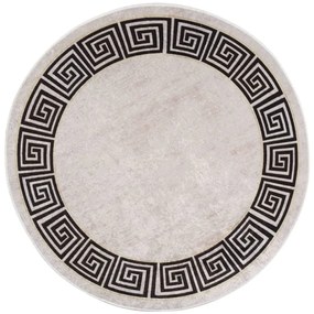 Tapete lavável antiderrapante φ120 cm bege-claro