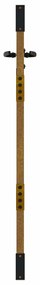 Portão de jardim 85x125 cm aço corten design bambu