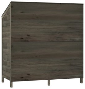 Abrigo de jardim 102x52x112cm madeira de abeto maciça antracite