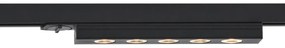 LED Candeeiro de teto moderno preto para sistema de calhas monofásico 5W 370 lm 3000K - Iconic Tsiri Moderno