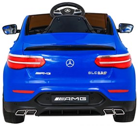 Carro elétrico para Crianças 12V 4x4 Mercedes Benz GLC63S Rodas de EVA, Assento de couro Azul