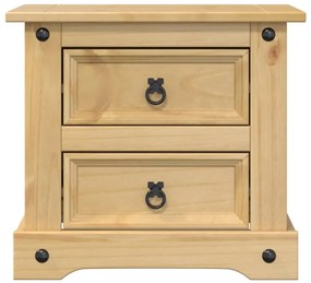 Mesa de cabeceira Corona 53x39x50 cm madeira de pinho maciça