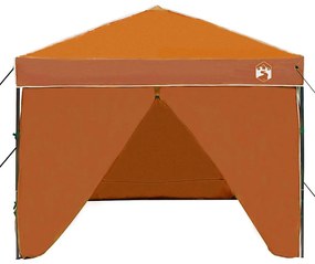 Tenda de Toldo Laranja 250 x 250 x 227 / 236 / 245 cm Tecido Oxford