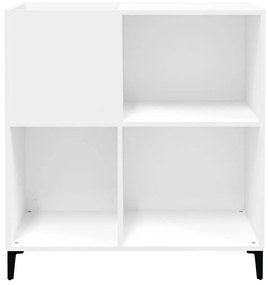 Armário para discos 84,5x38x89 cm derivados de madeira branco