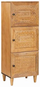 vidaXL Buffê com prateleira com porta Castanho-claro 40 x 33 x 110 cm