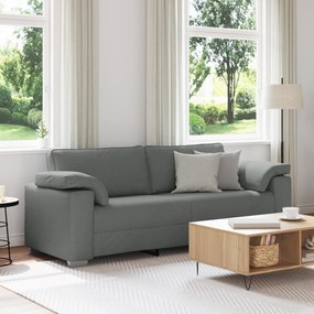 Sofá de 3 Lugares vidaXL Cinza Escuro 178 cm Tecido