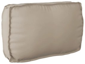 vidaXL Almofada de palete para encosto Cinzento-acastanhado